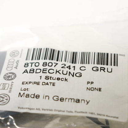 NEW AUDI A5 SPORTBACK 8TA FRONT BUMPER TOW HOOK EYE COVER 8T0807241CGRU ORIGINAL