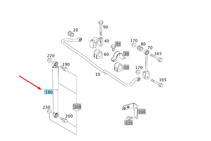 NEW MERCEDES-BENZ SPRINTER W906 REAR SHOCK ABSORBER A9063261300 ORIGINAL