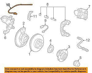 NEW BMW 7 E38 2.5TDS FRONT LEFT ABS WHEEL SPEED SENSOR 34521182076 ORIGINAL