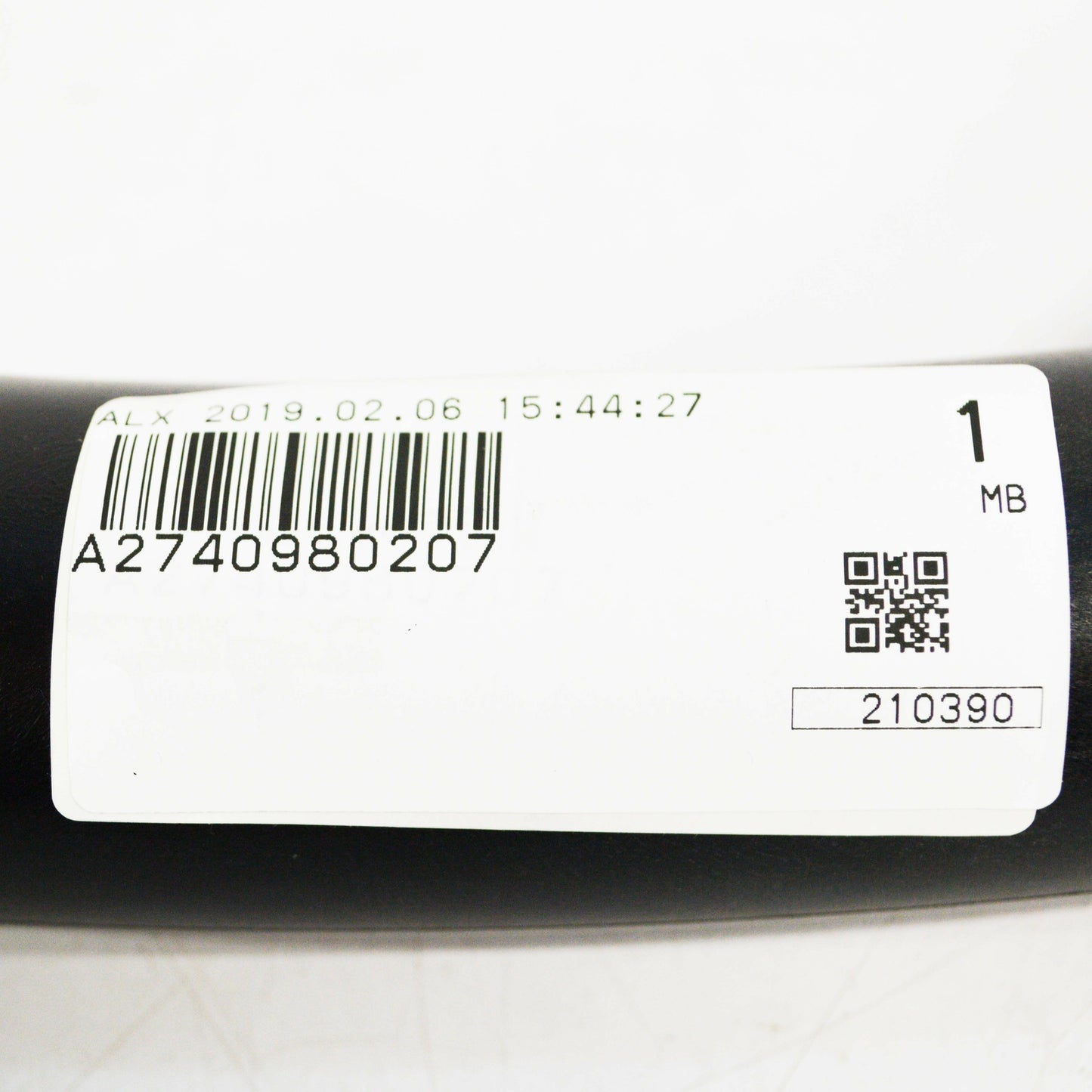 NEW MERCEDES-BENZ C W204 CHARGE AIR PIPE HOSE A2740980207 ORIGINAL