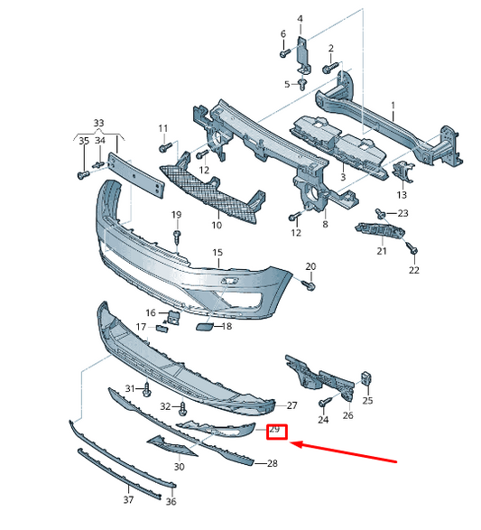 new vw touareg 7p mk2 front left fog lamp grille trim 7p6807489f9b9 original