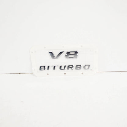 NEW MERCEDES BENZ GLS X166 V8 BITURBO EMBLEM BADGE LOGO A1668175600 ORIGINAL