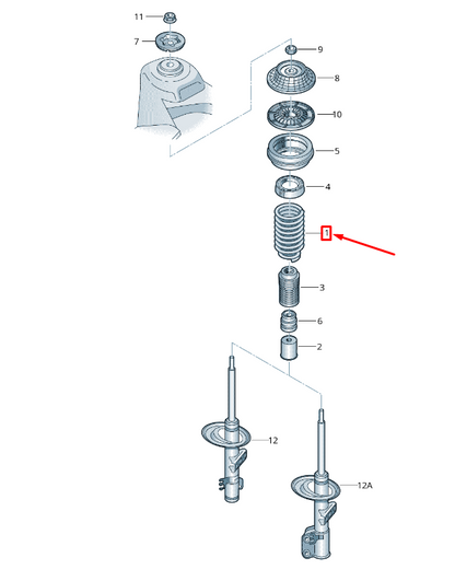 new vw transporter vi t6 front coil spring 7e5411105b original