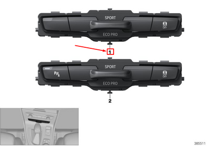 new bmw 2 gran tourer f46 centre console switch panel 61319323940 original