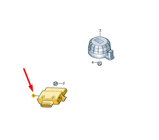NEW AUDI A6 C8 IMPACT SOUND CONTROL UNIT 4K0907159C ORIGINAL