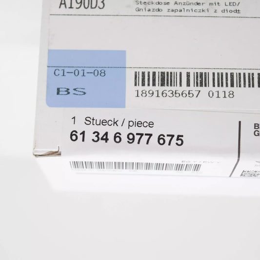 NEW BMW 5 F10 CIGARETTE LIGHTER SOCKET 61346977675 ORIGINAL