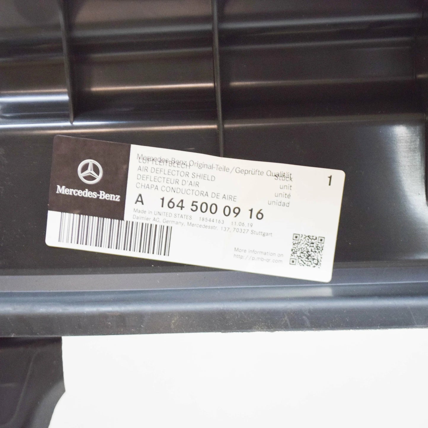 NEW MERCEDES-BENZ M-CLASS W164 FAN SHROUD A1645000916