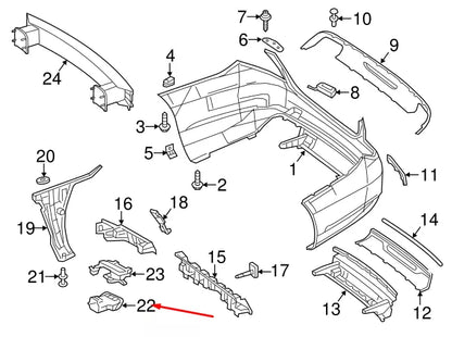 NEW MERCEDES-BENZ CLA COUPE C117 REAR RIGHT TAIL PIPE COVER A2214904427 ORIGINAL