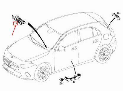 new mercedes-benz a w177 antenna frequency receiver module a1679054700 original
