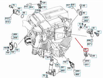 NEW MERCEDES-BENZ SLK R171 KNOCK SENSOR A0061533628 ORIGINAL