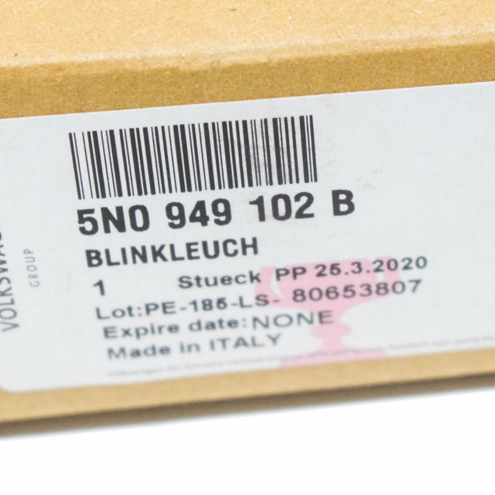 NEW VW TIGUAN MK1 FRONT DOOR RIGHT MIRROR TURN INDICATOR 5N0949102B ORIGINAL