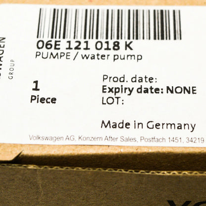 NEW AUDI A4 B8 WATER PUMP 06E121018K