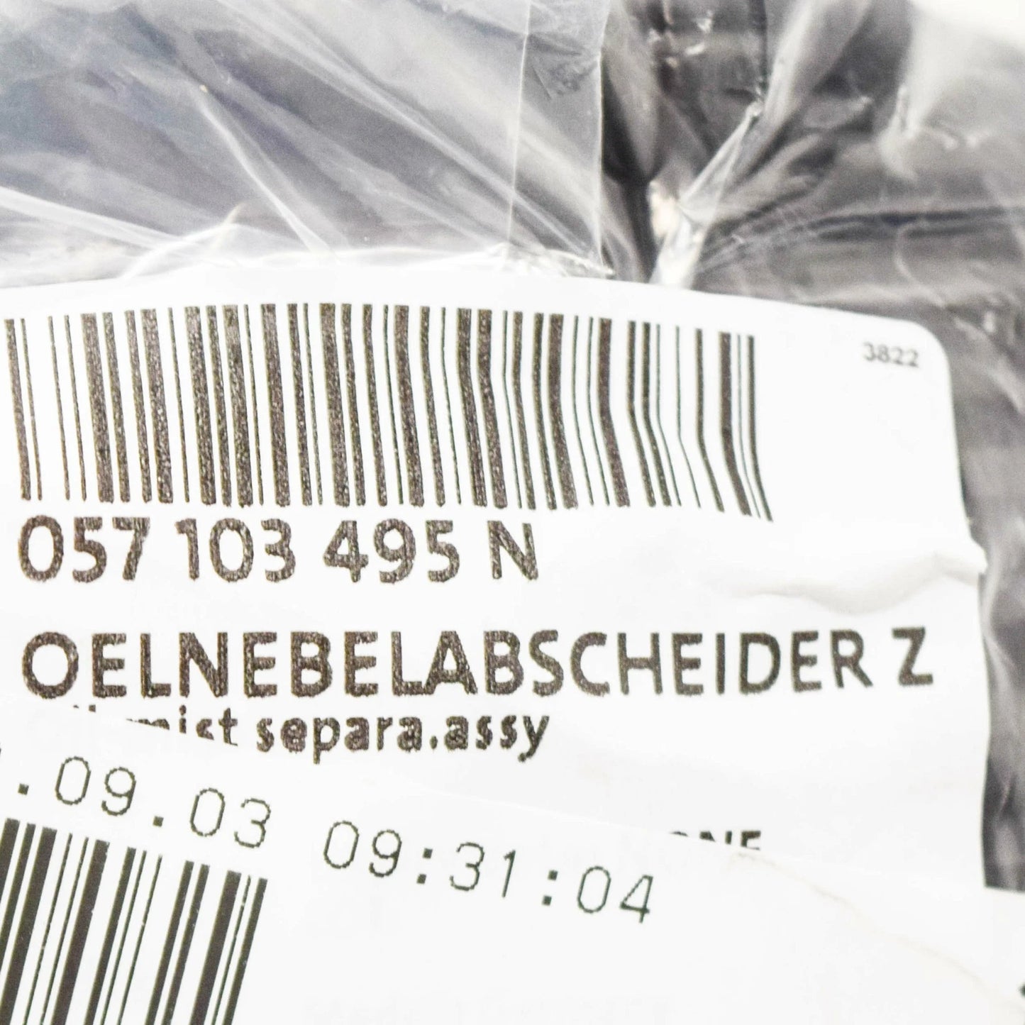 NEW AUDI A4 B7 OIL SEPARATOR 057103495N ORIGINAL