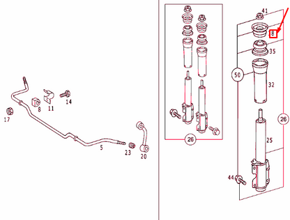 NEW MERCEDES-BENZ SPRINTER 903 FRONT STRUT RUBBER MOUNTING A9013230085 ORIGINAL