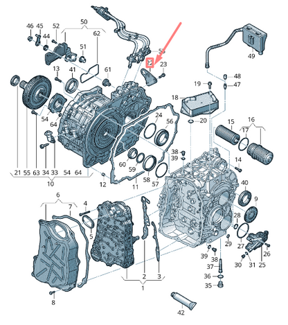 new volkswagen golf 5g mk7 gearbox traction motor abutment 0dd321396 original