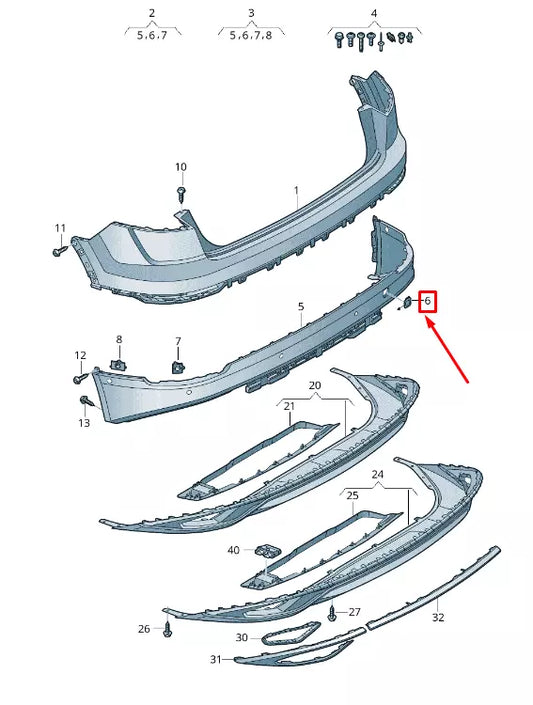 NEW AUDI Q8 4MN REAR TOWING EYE COVER 4M8807441A GRU 4M8807441AGRU ORIGINAL