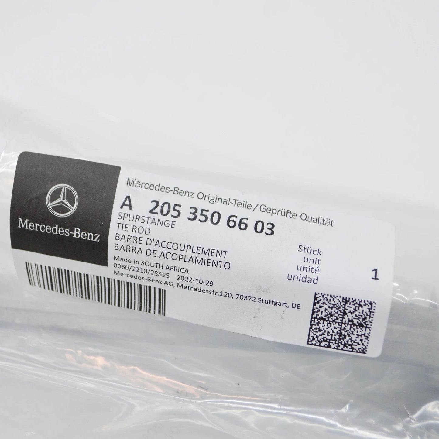 NEW MERCEDES-BENZ C W205 REAR AXLE RIGHT TIE ROD A2053506603 ORIGINAL