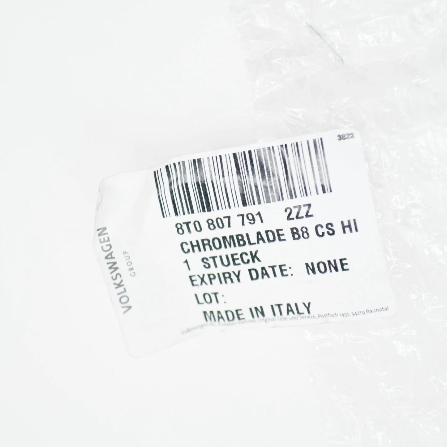 NEW AUDI A4 B8 REAR BUMPER DIFFUSER 8T0807791 2ZZ ORIGINAL