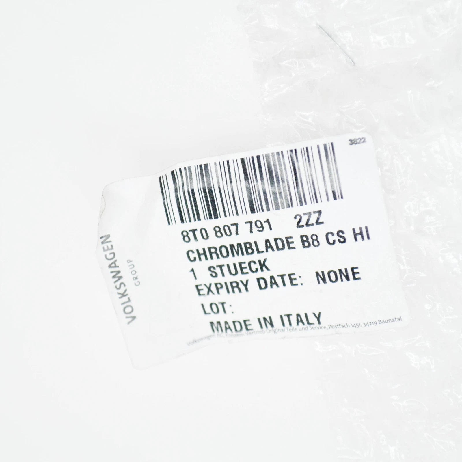 NEW AUDI A4 B8 REAR BUMPER DIFFUSER 8T0807791 2ZZ ORIGINAL