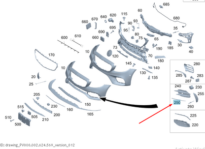 NEW MERCEDES-BENZ E W213 FRONT BUMPER LEFT BOTTOM TRIM A2138858601 2015 ORIGINAL