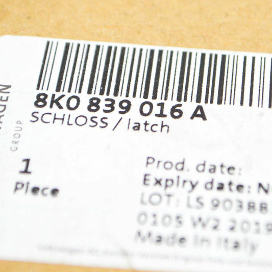 NEW AUDI A4 8K B8 REAR RIGHT DOOR LOCK ACTUATOR 8K0839016A ORIGINAL