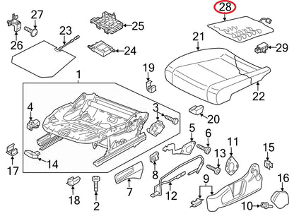 NEW VOLKSWAGEN PASSAT B7 SEAT SENSOR OCCUPANT INLAY 561959337