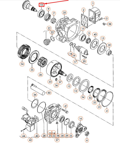 NEW AUDI TT 8N REAR TAPERED ROLLER BEARING 091517185D ORIGINAL