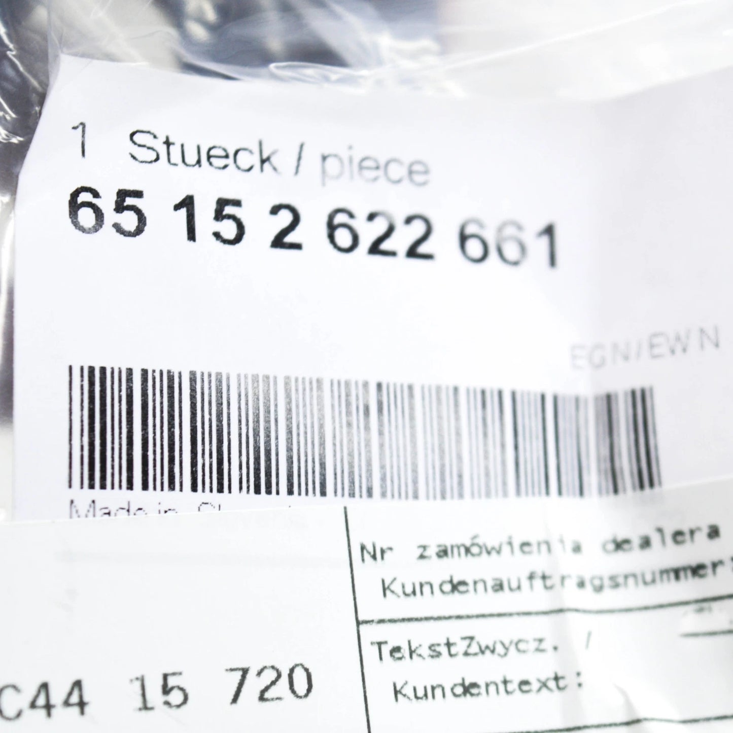 NEW BMW 3 G20 VEHICLE SOUND GENERATOR HOLDER 65152622661 ORIGINAL