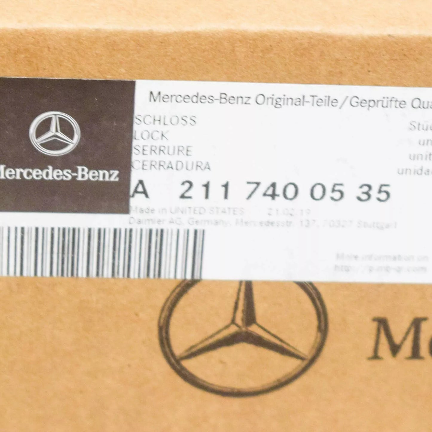 NEW MERCEDES-BENZ E T-MODEL S211 TAILGATE LOCK ACTUATOR A2117400535 ORIGINAL