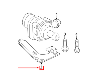 NEW AUDI A3 SPORTBACK 8P ENGINE AUXILIARY WATER PUMP BRACKET 1K0121093AR