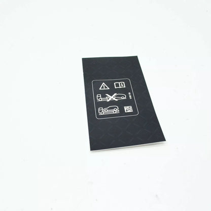 NEW BMW 1 F20 FRONT BUMPER TOWING LABEL 71228652135 8652135 ORIGINAL