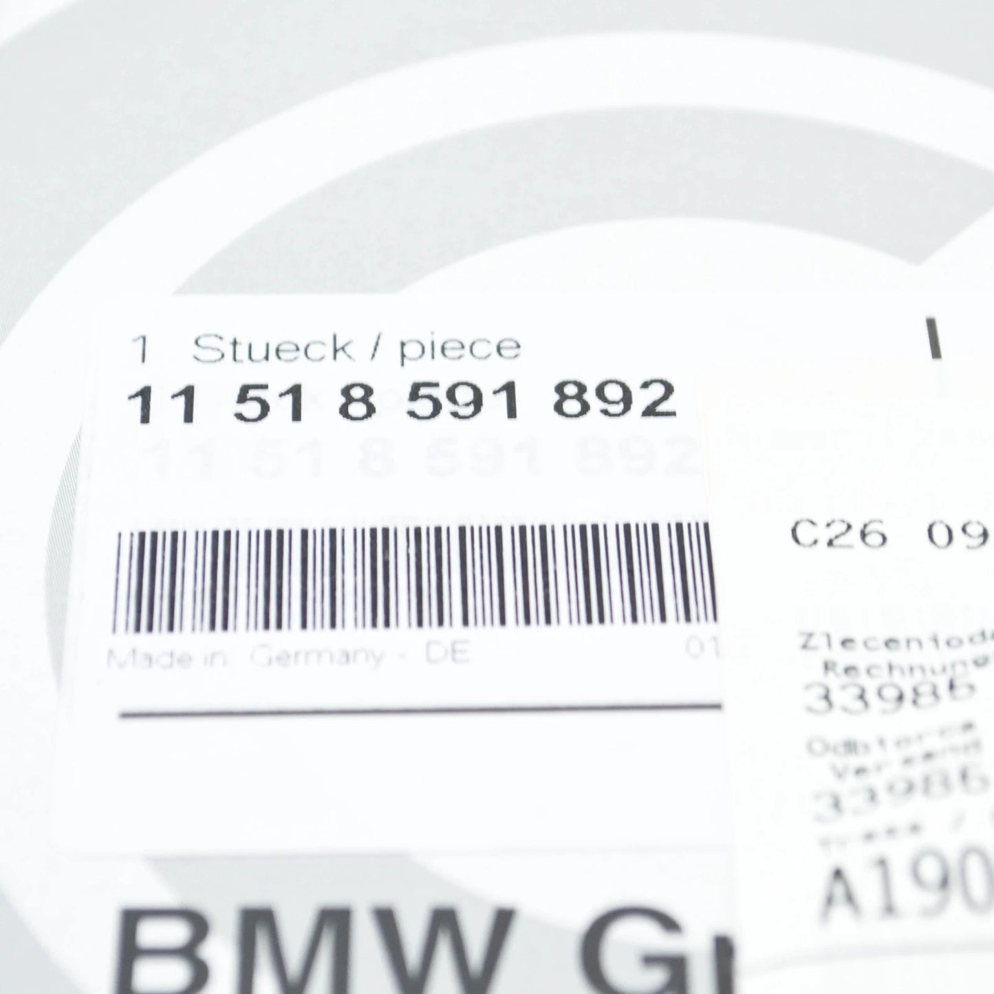 NEW BMW 3 G20, G28 ENGINE COOLANT PUMP BELT PULLEY 8591892 11518591892 ORIGINAL