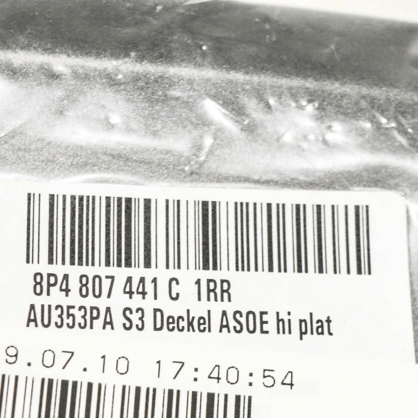 NEW AUDI A3 8V REAR BUMPER TOW HOOK EYE COVER 8P4807441C1RR