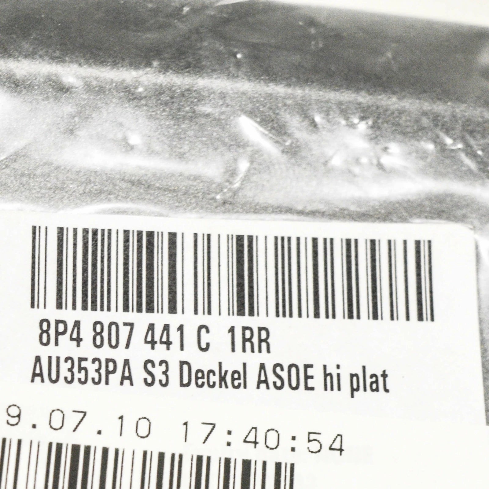 NEW AUDI A3 8V REAR BUMPER TOW HOOK EYE COVER 8P4807441C1RR