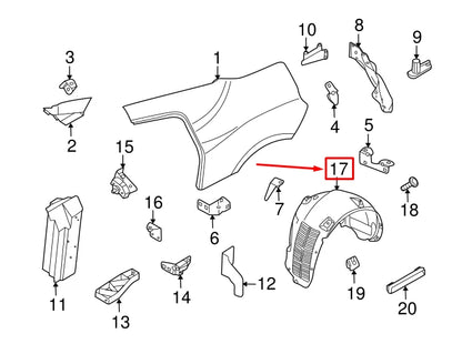 NEW AUDI R8 SPYDER 42 REAR LEFT INNER FENDER LINER 420810171F
