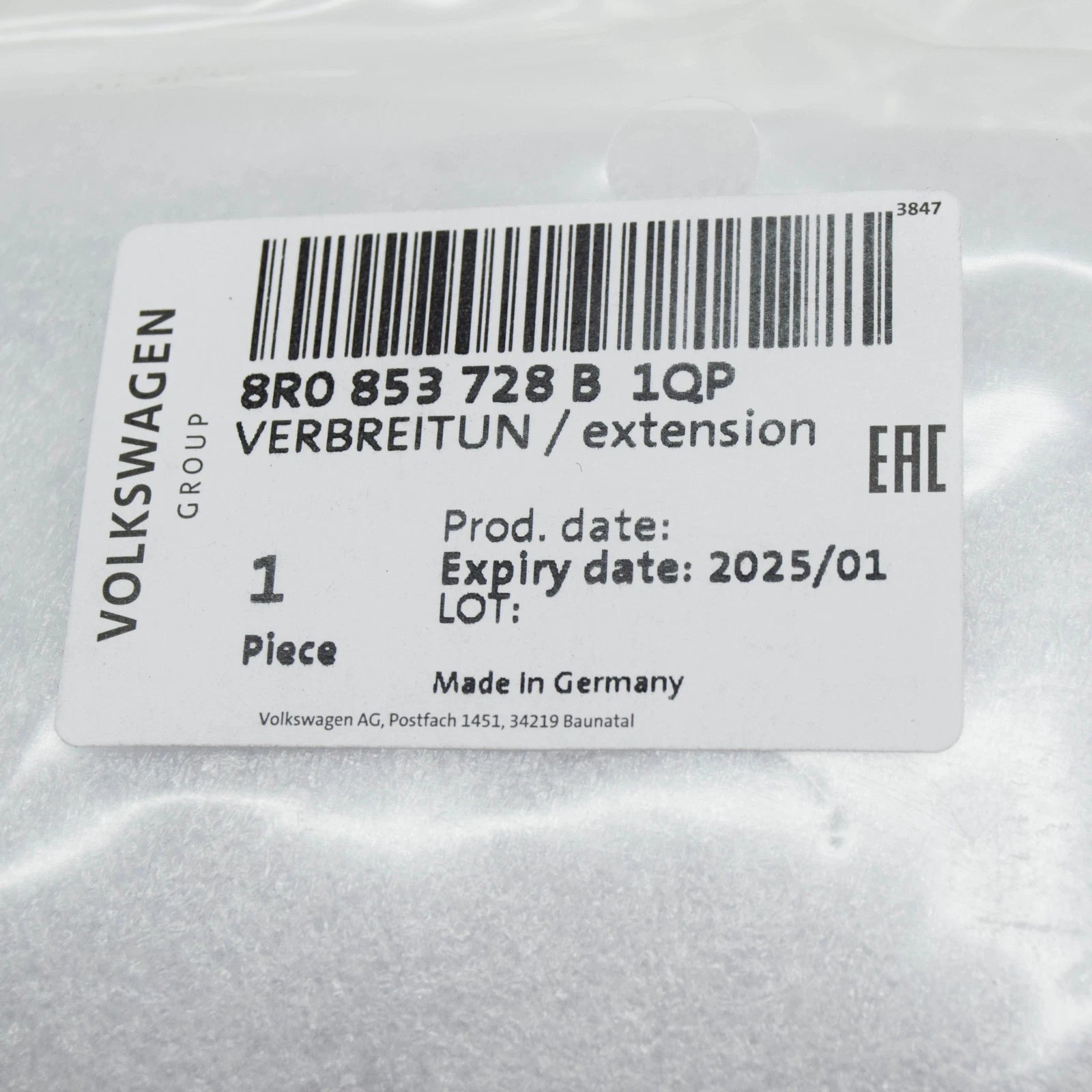 NEW AUDI Q5 8R FRONT RIGHT WHEEL ARCH WIDENING 8R0853728B1QP ORIGINAL