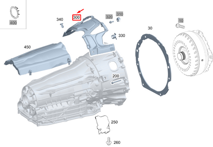 new mb gle w167 transmission t.conv. housing damping a2136821602 original