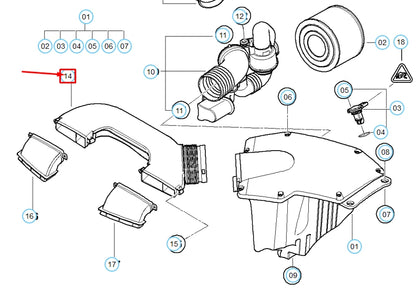 NEW BMW 1 COUPE E82 INTAKE HOOD SUCTION 13717547593 ORIGINAL