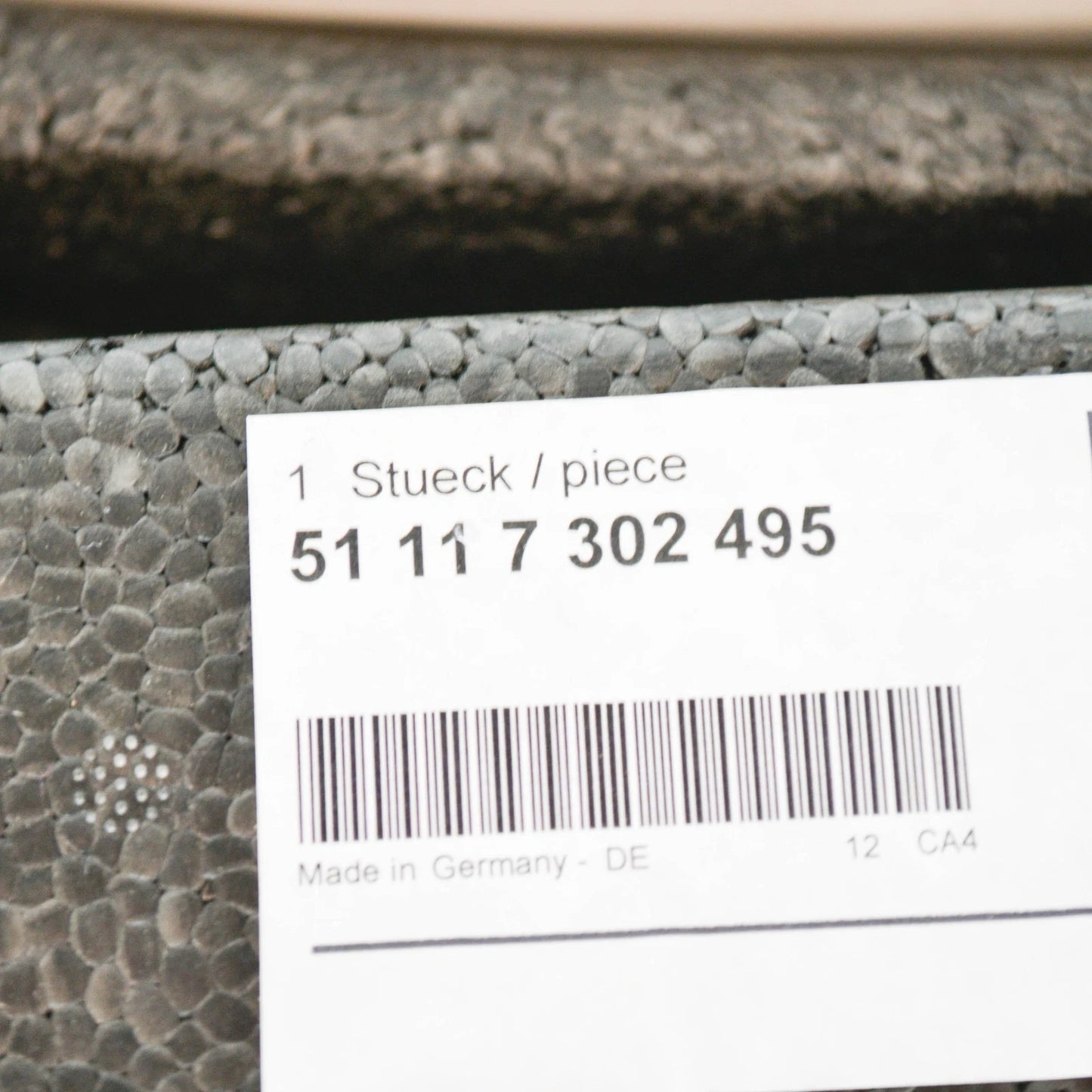 NEW BMW 2 F45 FRONT BUMPER FOAM 51117302495 7302495 2015 ORIGINAL