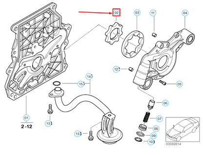 new mini cooper r50 inner oil pump gear 11411487212 original