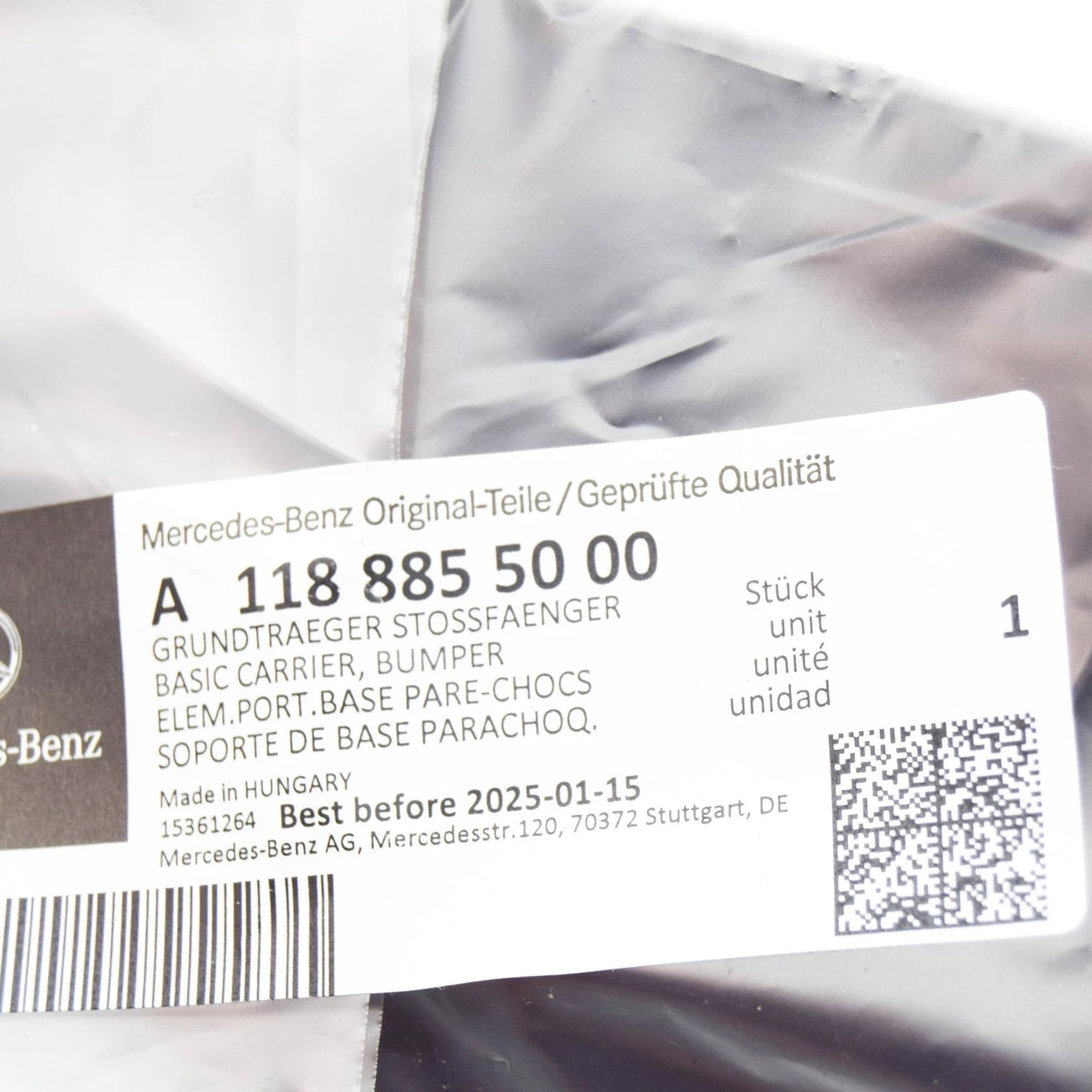 NEW MERCEDES-BENZ CLA COUPE C118 FRONT RIGHT BUMPER BRACKET A1188855000 ORIGINAL