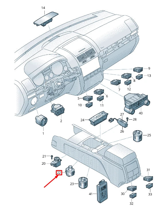 NEW VW TOUAREG 7L FRONT LEFT POWER FOLDING MIRROR SWITCH 7L6959565L3X1