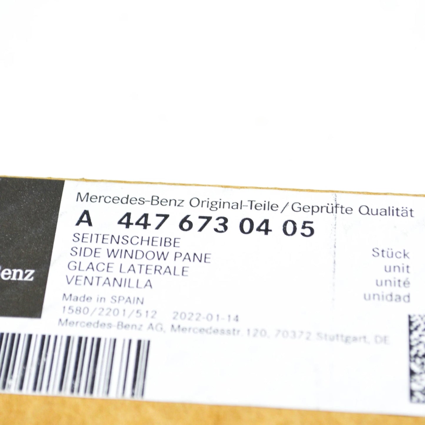 NEW MERCEDES-BENZ VITO TOURER W447 FRONT RIGHT DOOR WINDOW A4476730405