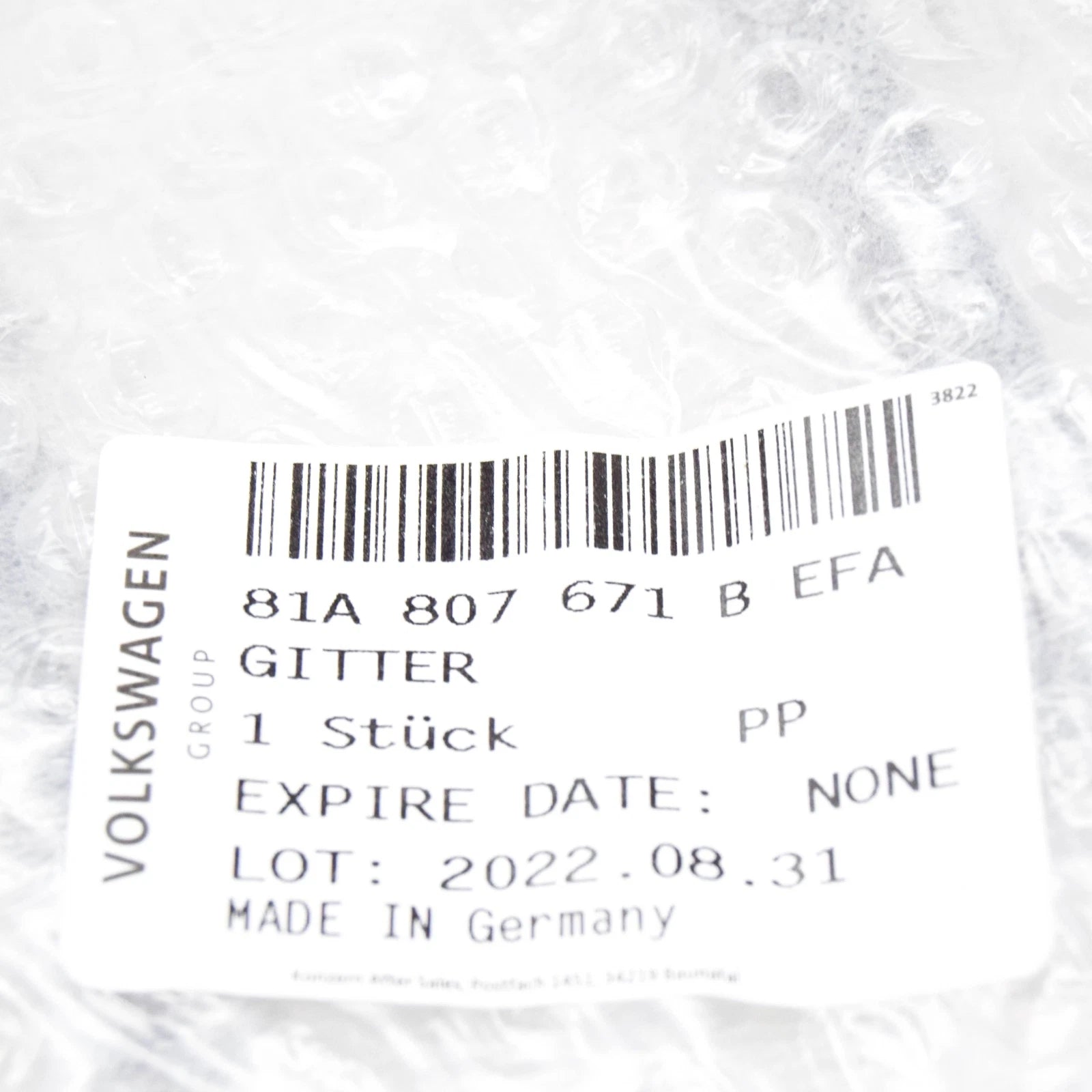 NEW AUDI Q2 FRONT BUMPER LEFT GRILLE 81A807671BEFA ORIGINAL