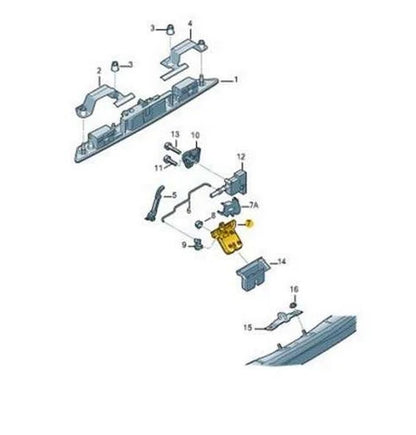 NEW AUDI A3 8P REAR TRUNK LID LOCK MECHANISM 8P3827505 2006