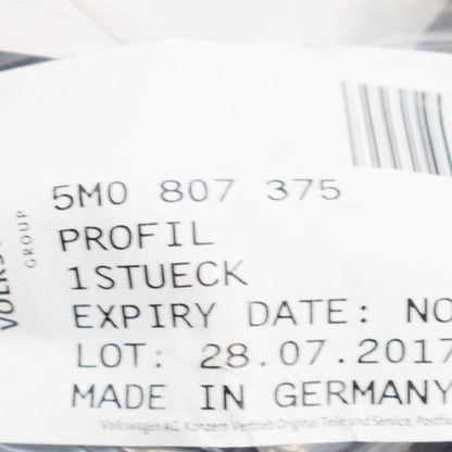 new volkswagen golf plus rear bumper left side bracket 5m0807375 original