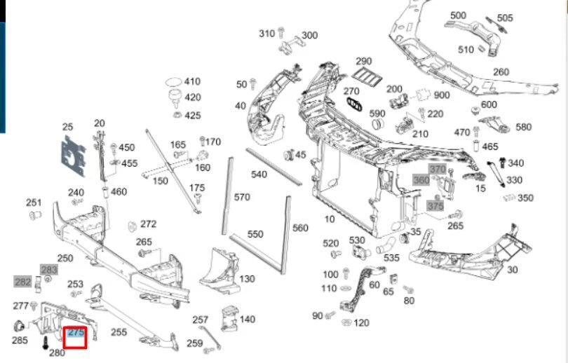 NEW MERCEDES-BENZ GLE W166 CROSSMEMBER MOUNTING CONSULE A1666260529 ORIGINAL