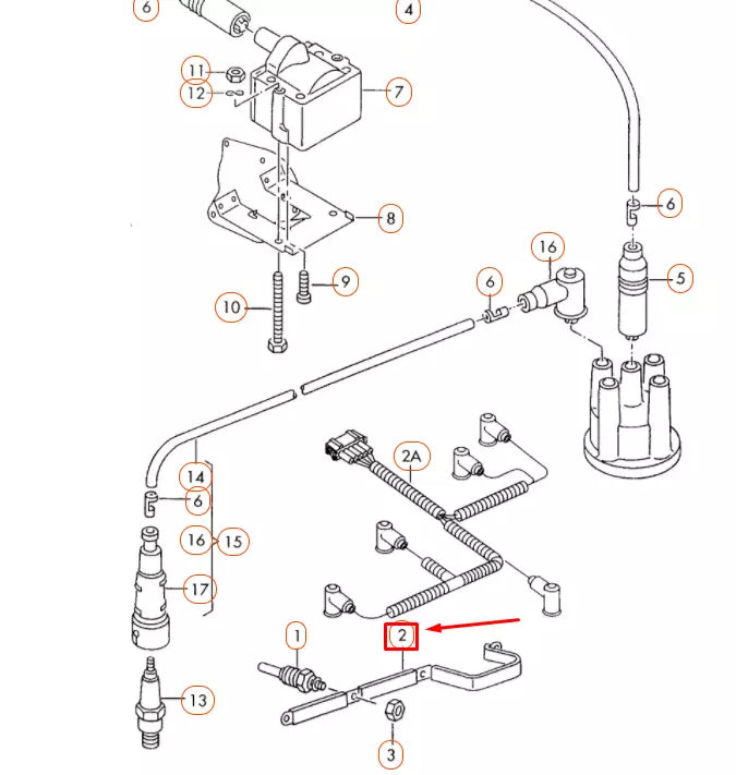 NEW VW TRANSPORTER T4 GLOW PLUG CONNECTING CURRENT RAIL 068972095B