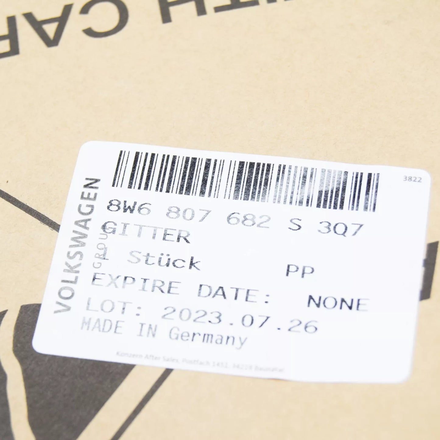 NEW AUDI A5 SPORTBACK F5 FRONT RIGHT AIR GUIDE GRILLE 8W6807682S3Q7 ORIGINAL