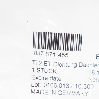 NEW AUDI TT 8J MK2 SOFT TOP LEFT FRONT SEAL 8J7871455 ORIGINAL